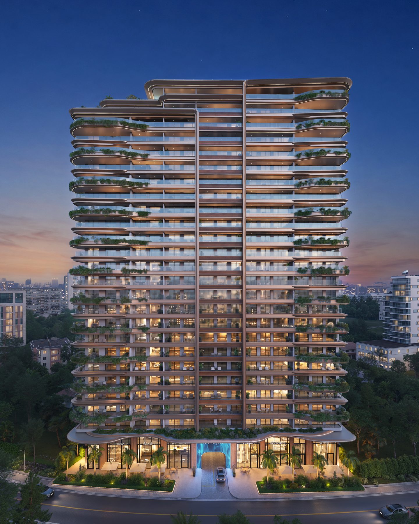 Artist impression of the Ivy Myst facade from the supplied brochure; final design and finishes may differ